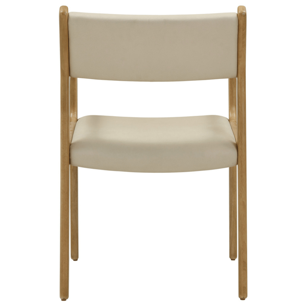 Ari Cream Vegan Leather Dining Chair - Set of 2 Dining Chair TOV-D54353