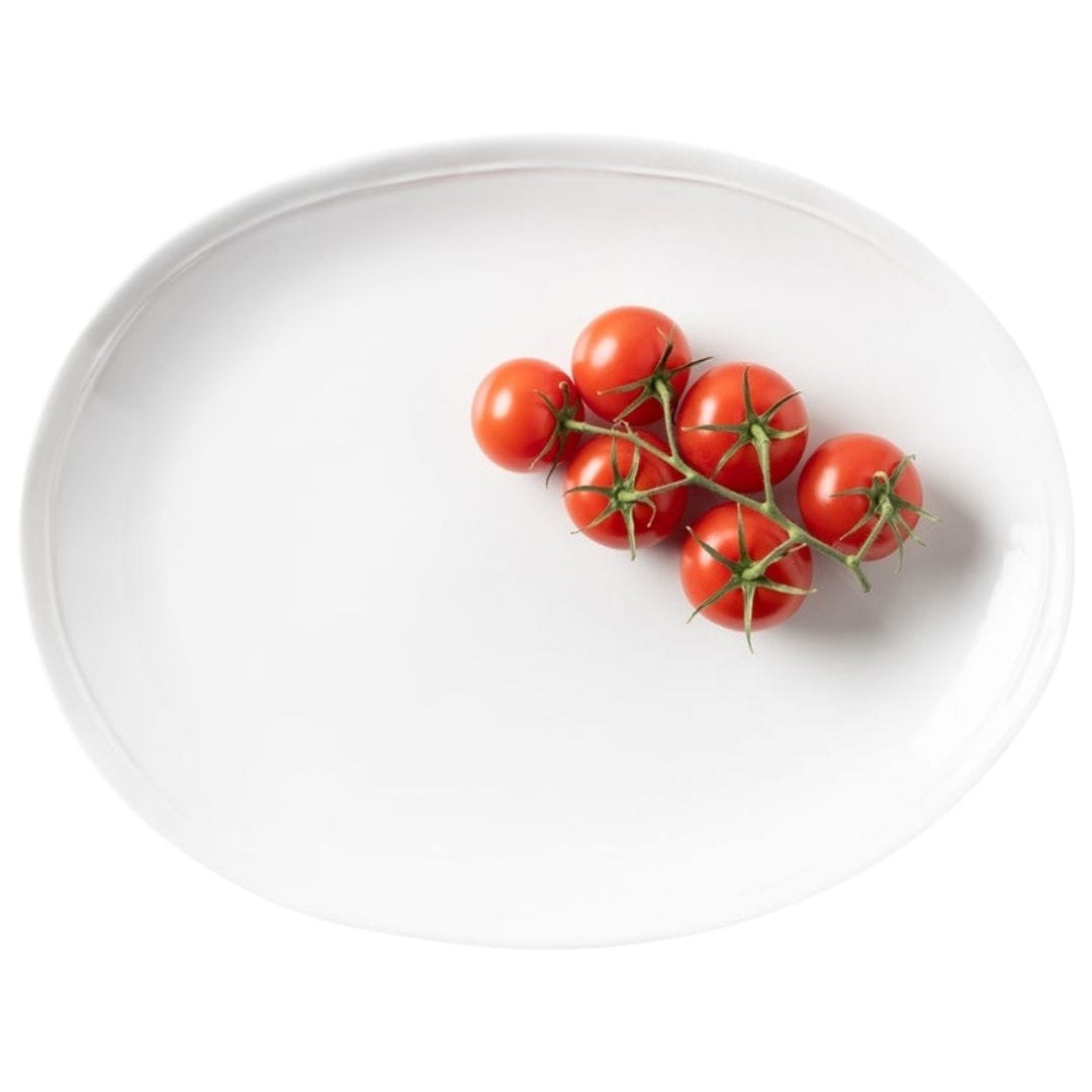 Ariana White Oval Serving Platter (Set of 2) Serveware BP006154 08415971058547