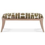 Arielle Olive & White Embroidered Bench Bench TOV-OC18726