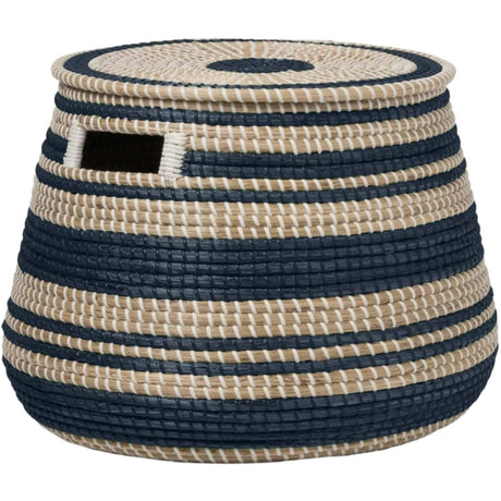 Arley Handwoven Basket with Lid Pillow & Decor 05ARLE-BL-BKRD 8415971606908