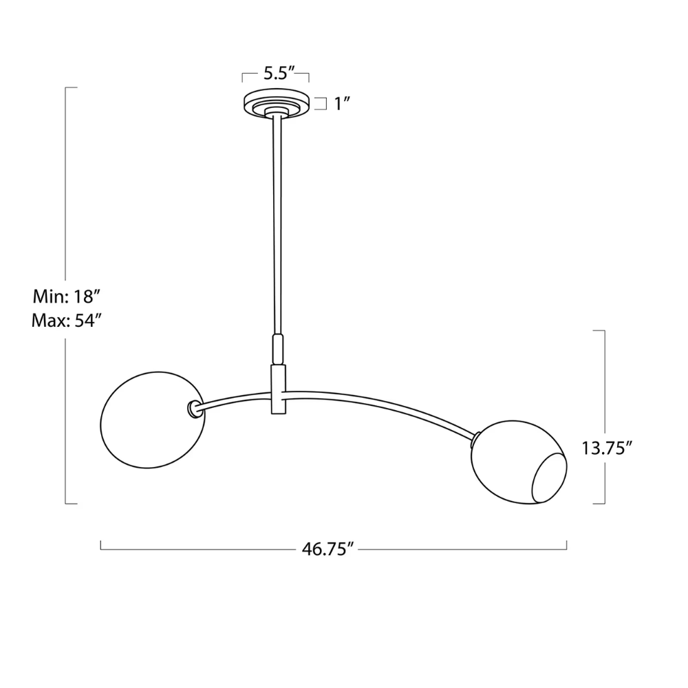 Artemis Linear Pendant Pendants