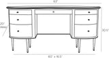 Arteriors Pelham Desk Wooden Oval Desk arteriors-5762
