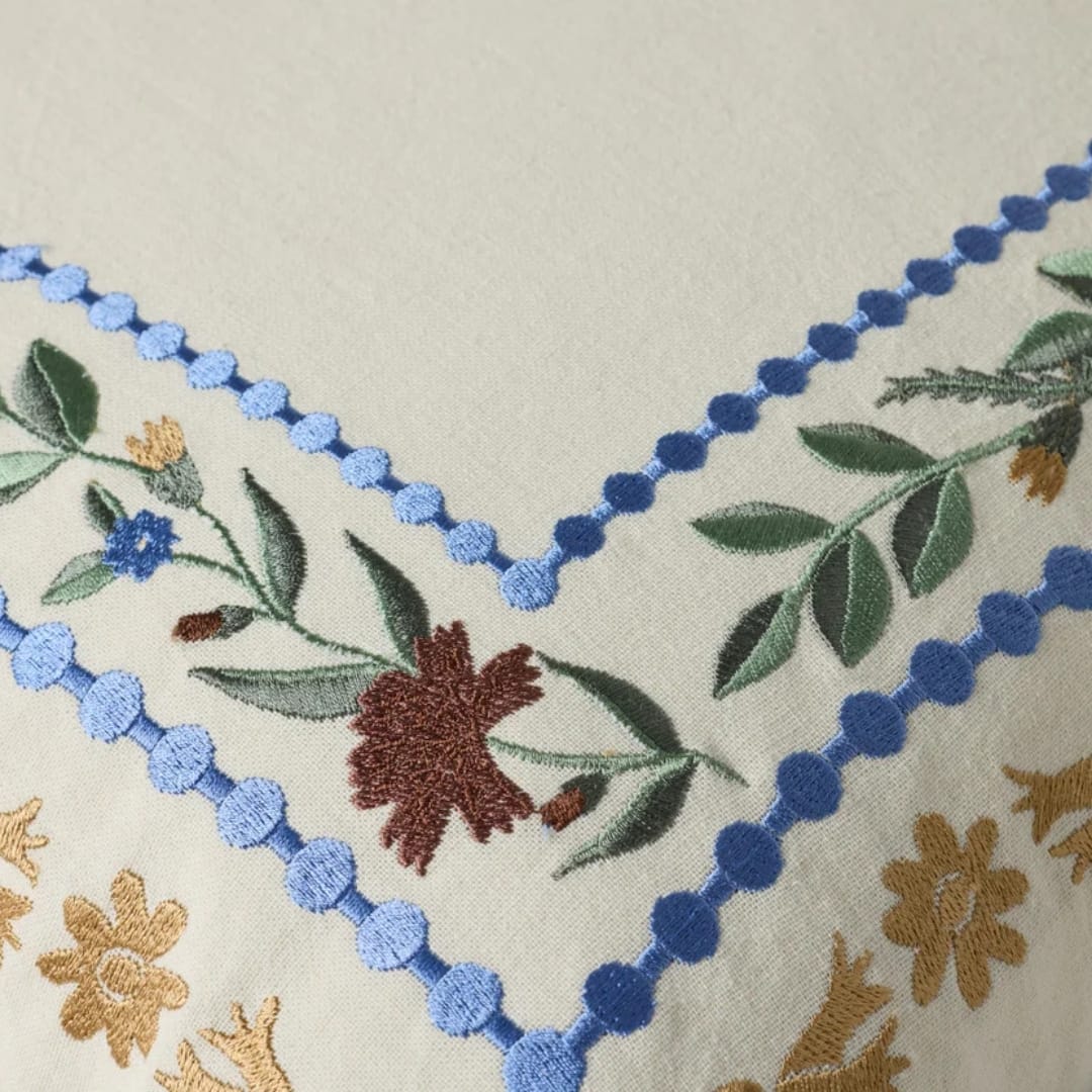 Aster Border Pillow Throw Pillows