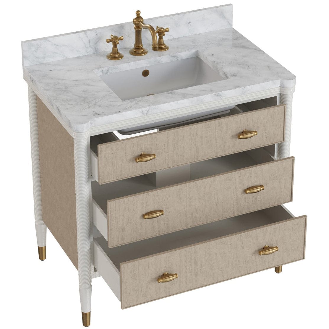 Aster Vanity with Rectangular Undermount Sink Bath Vanity 3800-0018