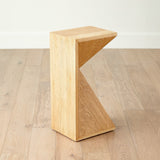 Asymmetrical Angle Side Table Accent Table
