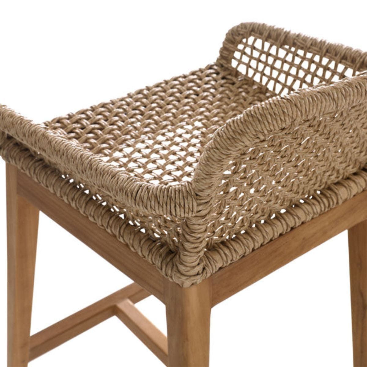 Audra Outdoor Barstool Outdoor Bar + Counter Stools RIV10014-NAT