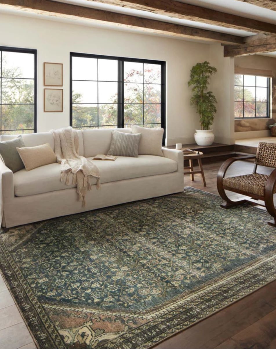 Banks Denim/Clay Rug Area Rugs