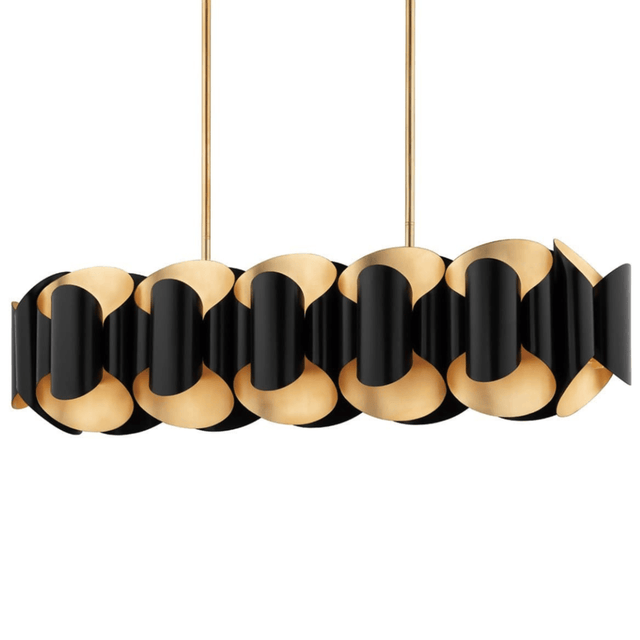 Banks Linear Chandelier Chandeliers 8546-GL/BK 806134004965