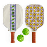 Basketweave Pickleball Set Outdoor