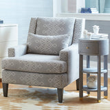 Claudette 1-Drawer Round Side Table