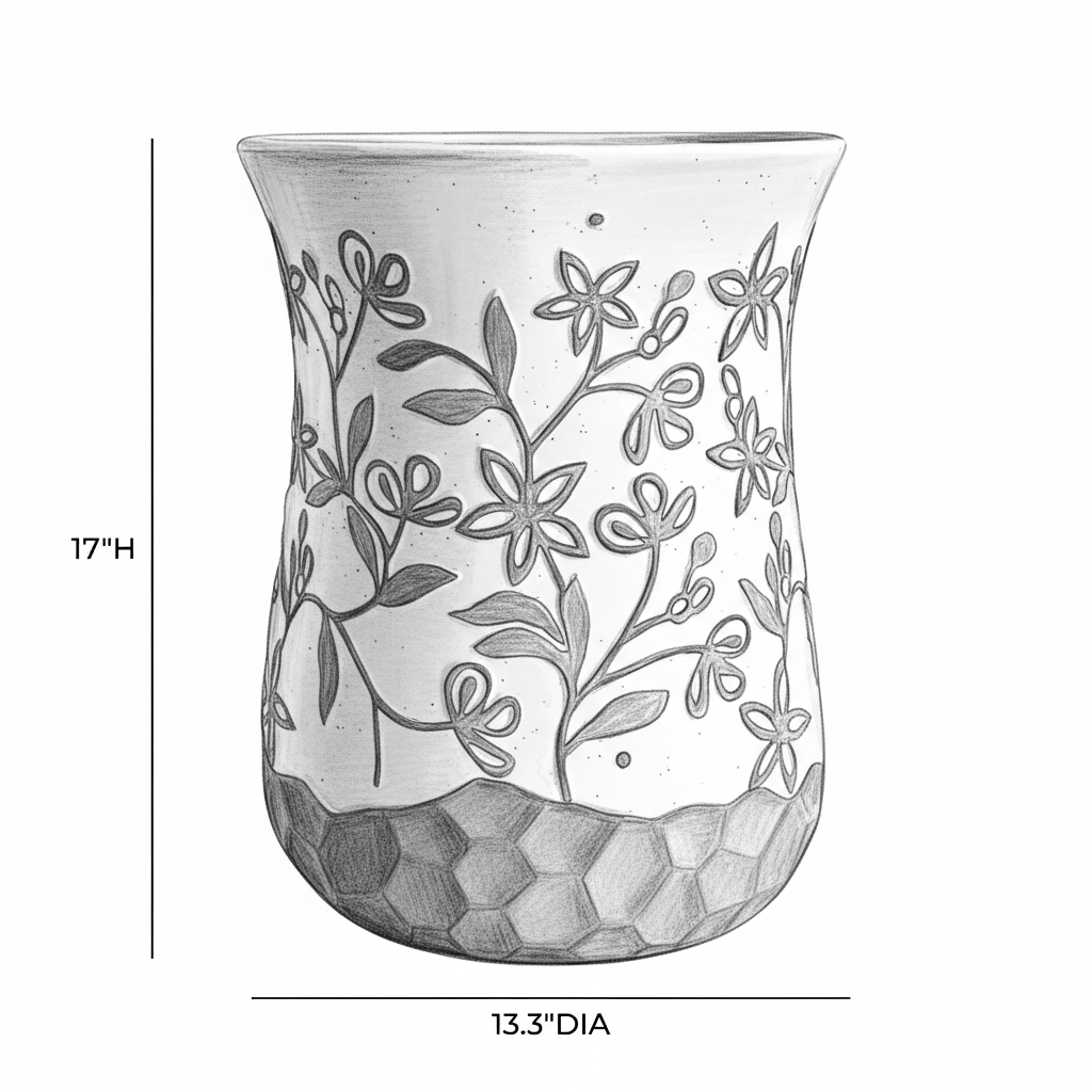Bellina Ceramic Carved Stool/Side Table Outdoor Side Tables TOV-OC54698 793580647863