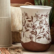 Bellina Ceramic Carved Stool/Side Table Outdoor Side Tables TOV-OC54698 793580647863