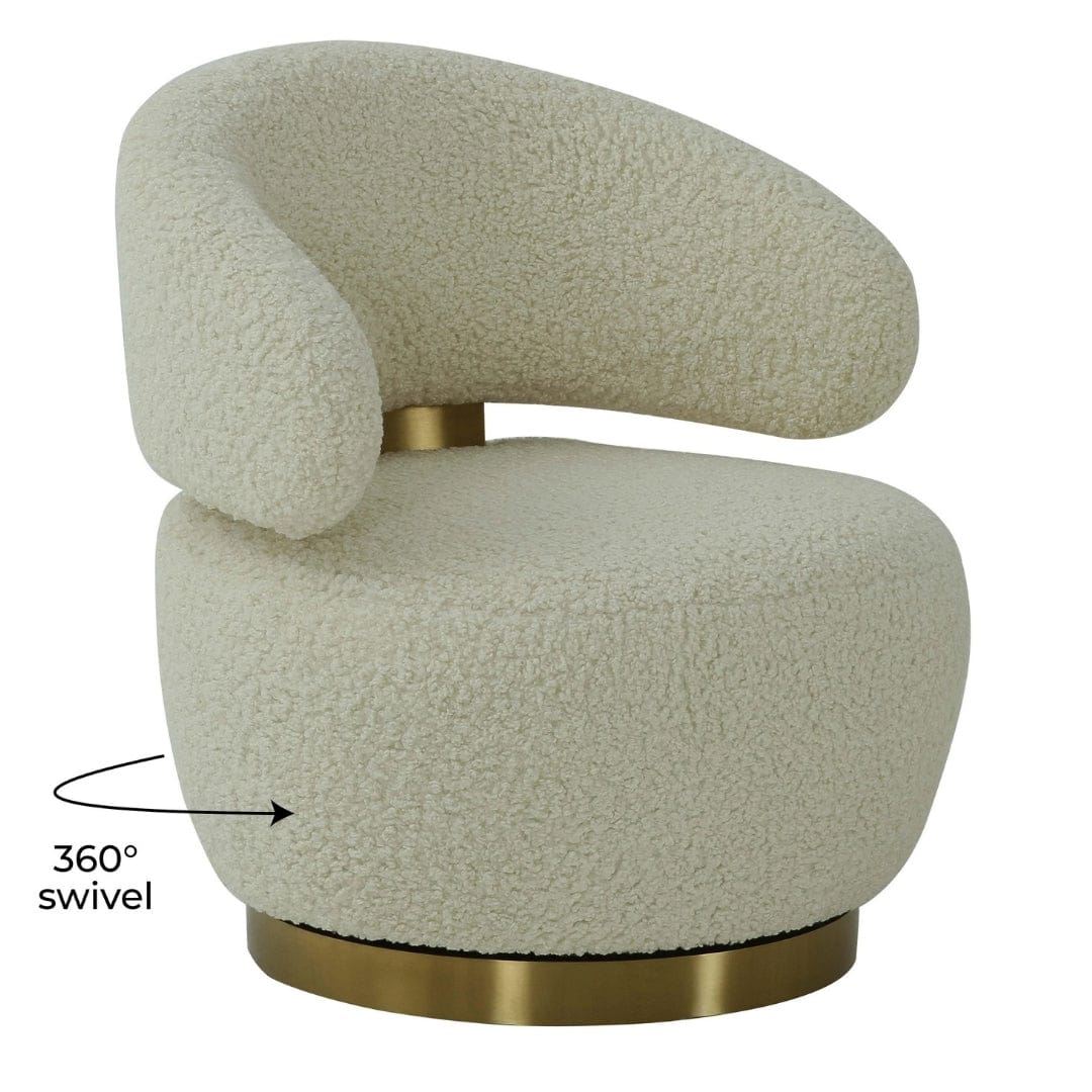 Benett Swivel Accent Chair Occasional + Accent Chairs