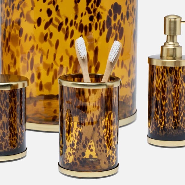 Benton Brush Holder Bath Accessory 01BENT-AMGL-BHRD