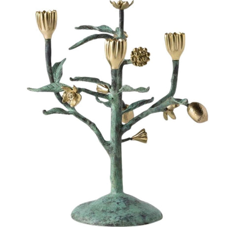 Bernadette Antique Gold Patina Candelabra Candleholders BP006195 08415971058868