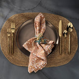 Bernadette Antique Gold/Patina Napkin Ring (Pack of 4) Kitchen Accessory BP006164 08415971058042