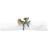 Bernadette Antique Gold/Patina Napkin Ring (Pack of 4) Kitchen Accessory BP006164 08415971058042