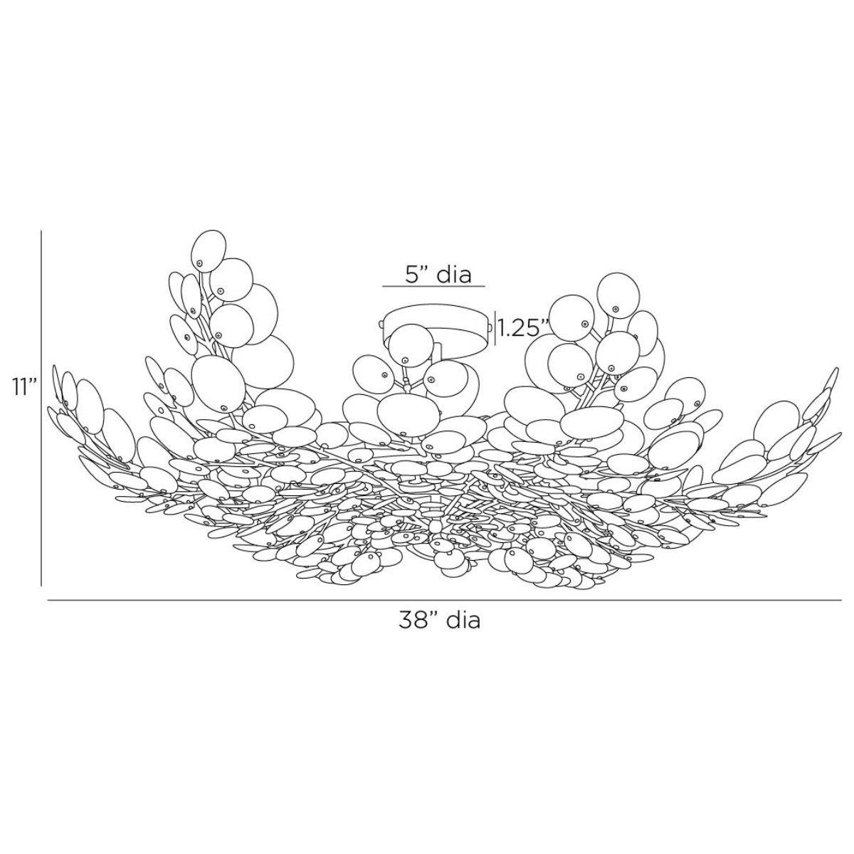 Bilal Flush Mount Flush Mount DFS01