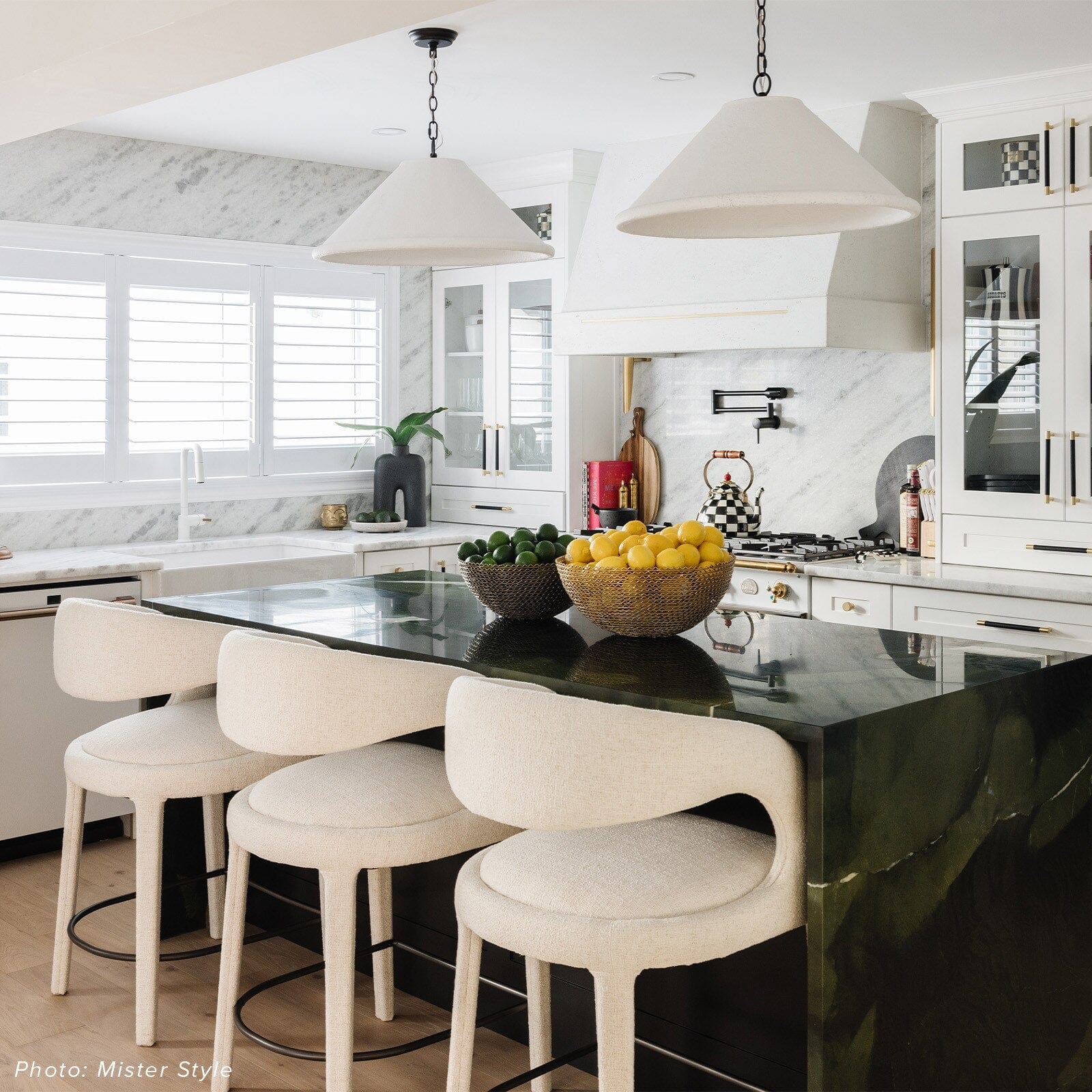 Billie Concrete Pendant – Meadow Blu