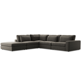 Bloor 4-Piece Sectional w/ Ottoman Sectional