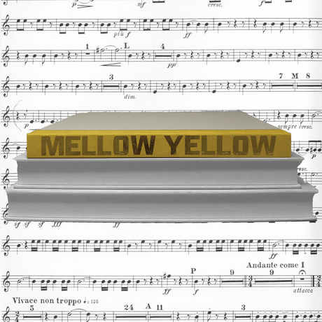Blu Books - Gold Lettered Song Title on Yellow Decor e-lawrence-GL-SONG-COLOR-Y-XL 123456750470