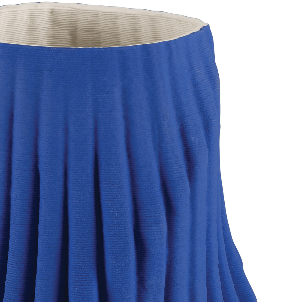 Blue Pleat Vase Vases