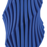 Blue Pleat Vase Vases