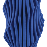 Blue Pleat Vase Vases