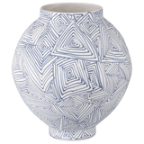 Blue Zag Vase Vases 1200-0866 633306056817