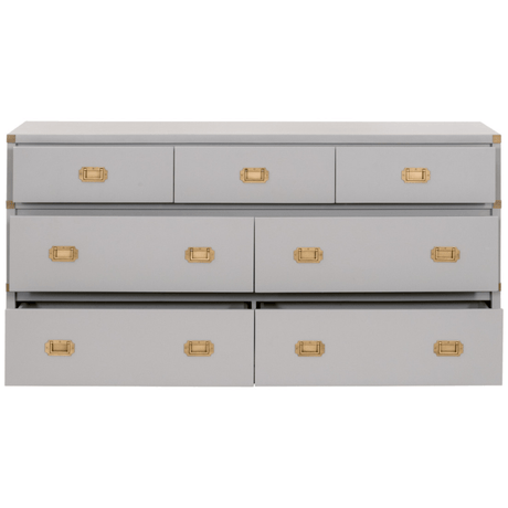 Bradley 7-Drawer Double Dresser 6132.DGR/BGLD