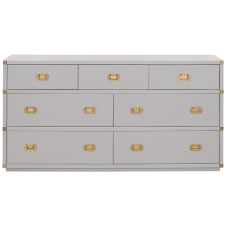 Bradley 7-Drawer Double Dresser 6132.DGR/BGLD