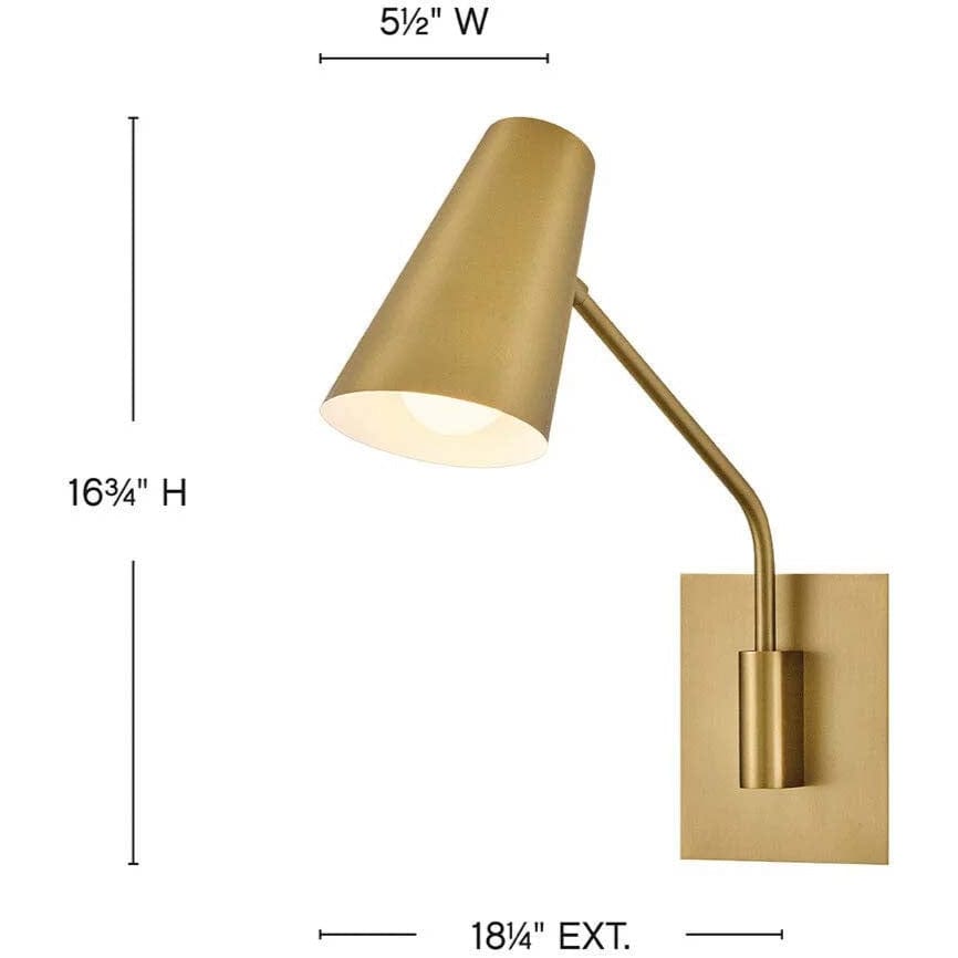 Bray Swing Arm Single Light Sconce Wall Sconces