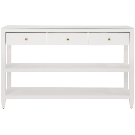 Briar Console Table Bookcases, Tall Cabinets + Shelving BRIAR WH 607629010900