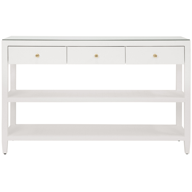 Briar Console Table Bookcases, Tall Cabinets + Shelving BRIAR WH 607629010900