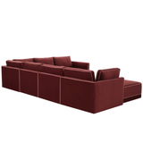 Briarwood Velvet Modular Chaise Sectional Sectional