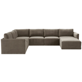 Briarwood Velvet Modular Chaise Sectional Sectional