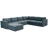 Briarwood Velvet Modular Chaise Sectional Sectional