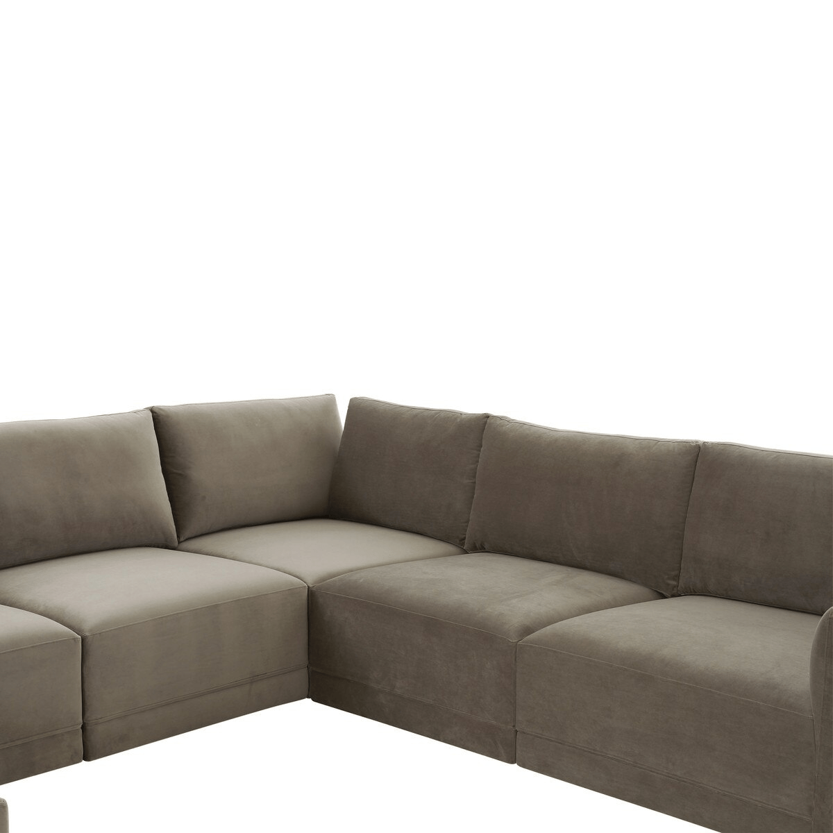 Briarwood Velvet Modular Chaise Sectional Sectional