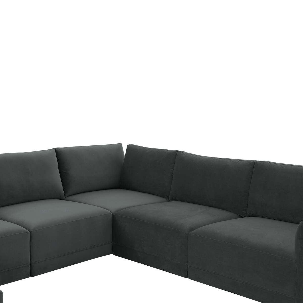 Briarwood Velvet Modular Chaise Sectional Sectional