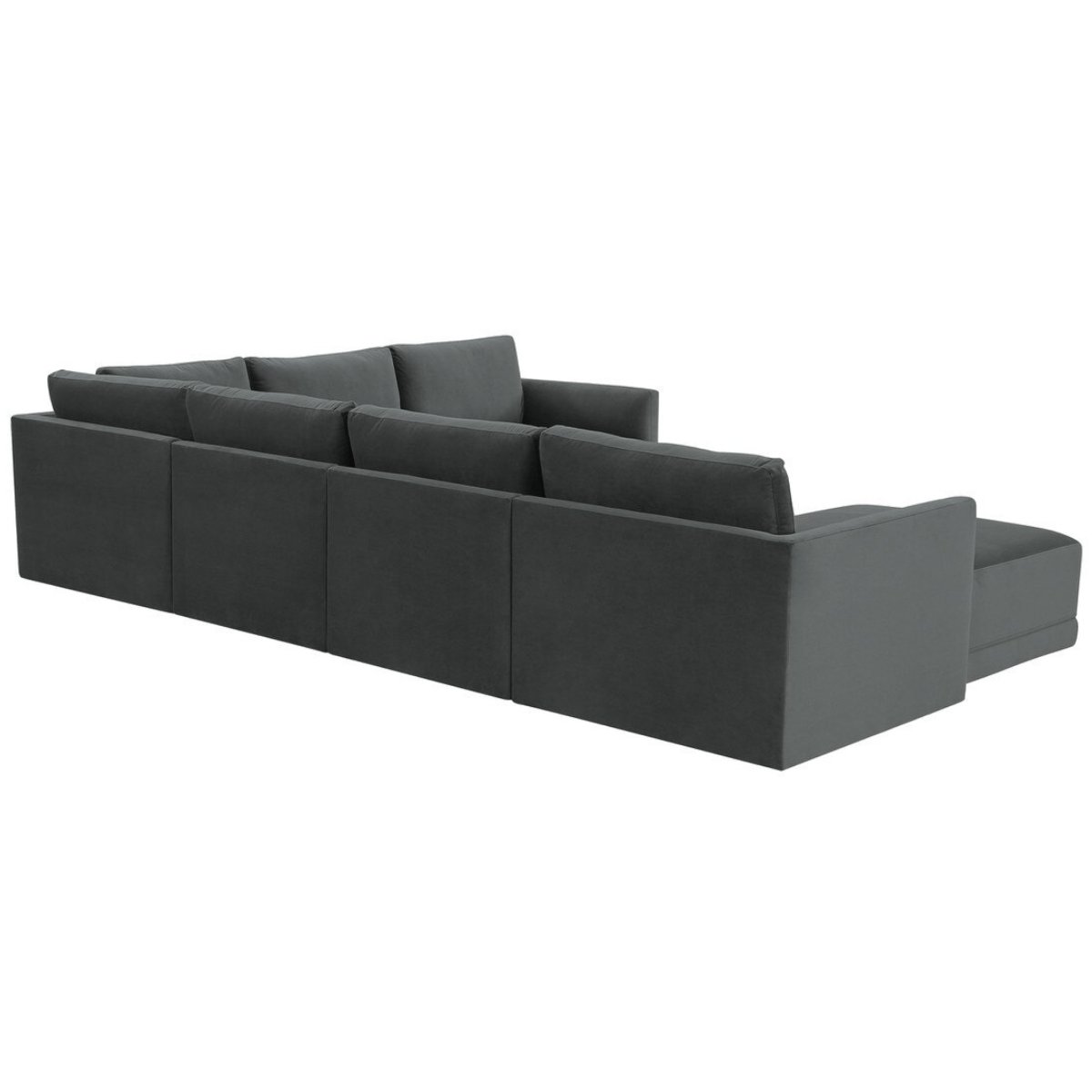 Briarwood Velvet Modular Chaise Sectional Sectional