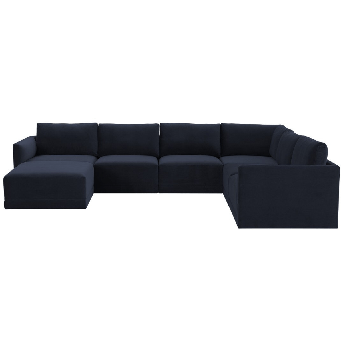 Briarwood Velvet Modular Chaise Sectional Sectional REN-L03130-SEC5