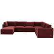 Briarwood Velvet Modular Chaise Sectional Sectional REN-L03140-SEC5