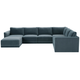 Briarwood Velvet Modular Chaise Sectional Sectional REN-L03150-SEC5