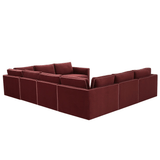 Briarwood Velvet Modular Large U Sectional Sectional