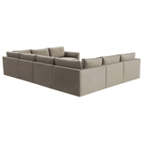 Briarwood Velvet Modular Large U Sectional Sectional