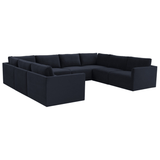 Briarwood Velvet Modular Large U Sectional Sectional