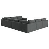 Briarwood Velvet Modular Large U Sectional Sectional