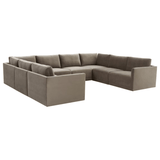 Briarwood Velvet Modular Large U Sectional Sectional