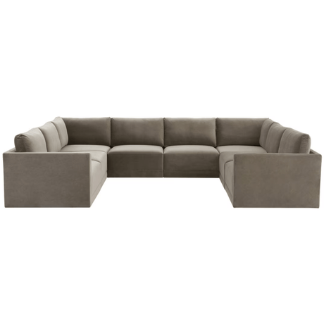 Briarwood Velvet Modular Large U Sectional Sectional REN-L03110-SEC2