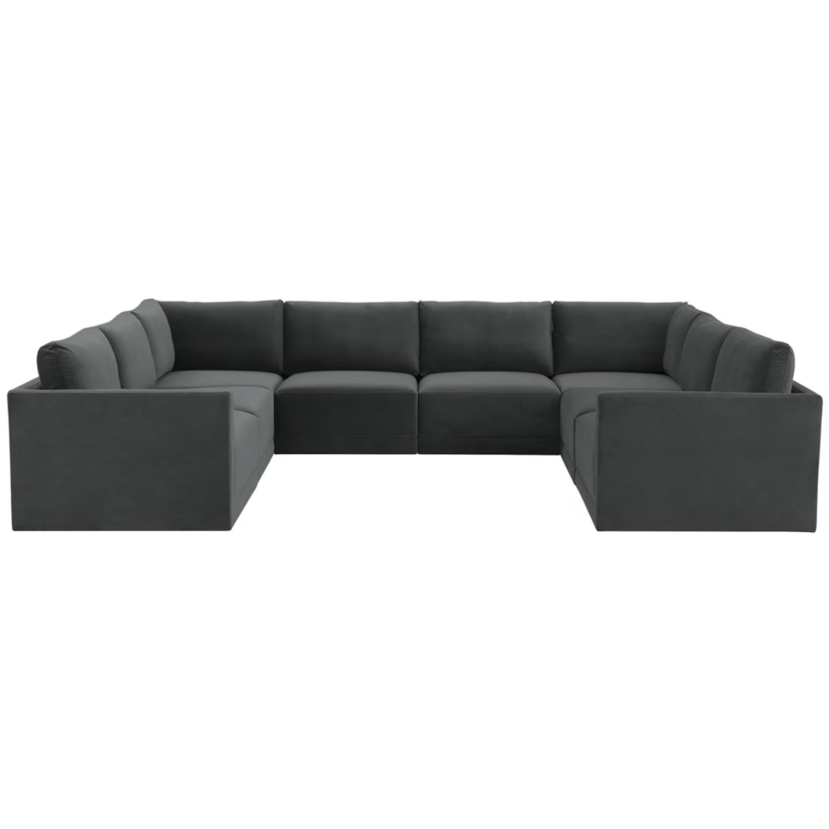 Briarwood Velvet Modular Large U Sectional Sectional REN-L03120-SEC2